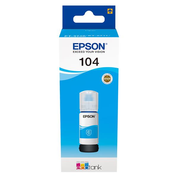 Epson 104 Ink Bottle for EcoTank Cyan | C13T00P240
