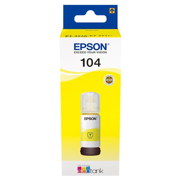 Epson 104 Ink Bottle for EcoTank Yellow | C13T00P440