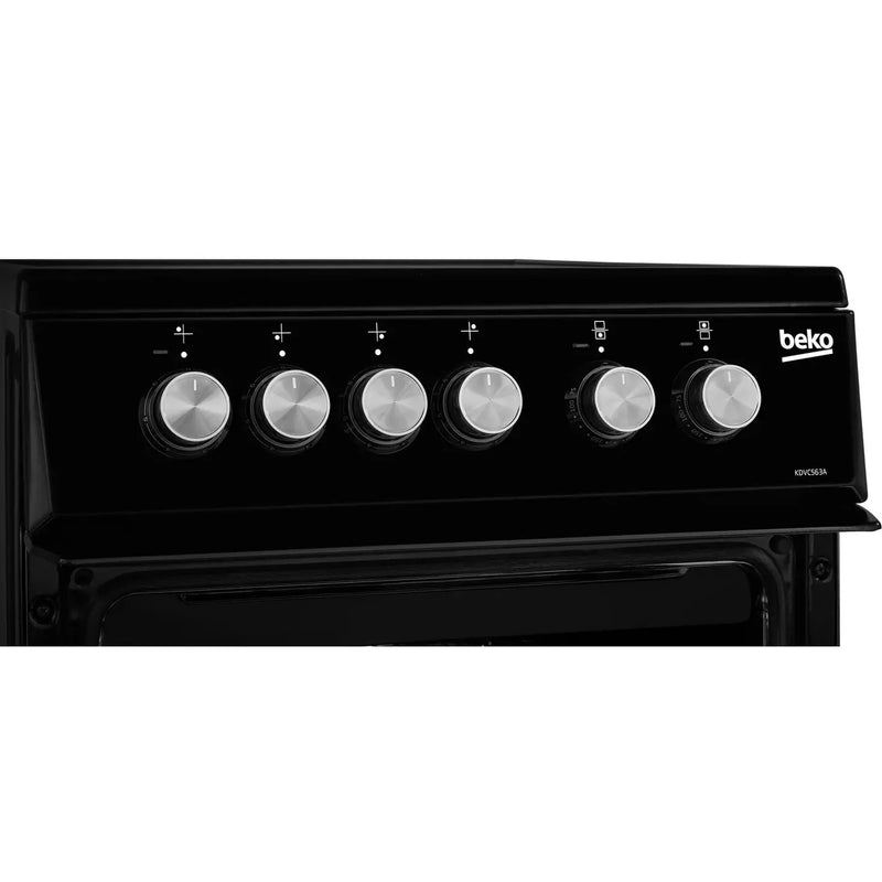 Beko 50cm Electric Cooker | KDVC563AK Beko Cooker Euronics Ireland