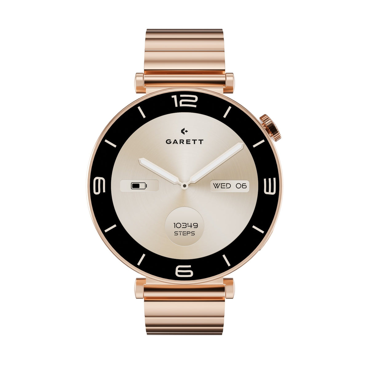 Garett Rose AMOLED Smartwatch - Rose Gold Steel | ROSE GOLD STEEL — product image 3