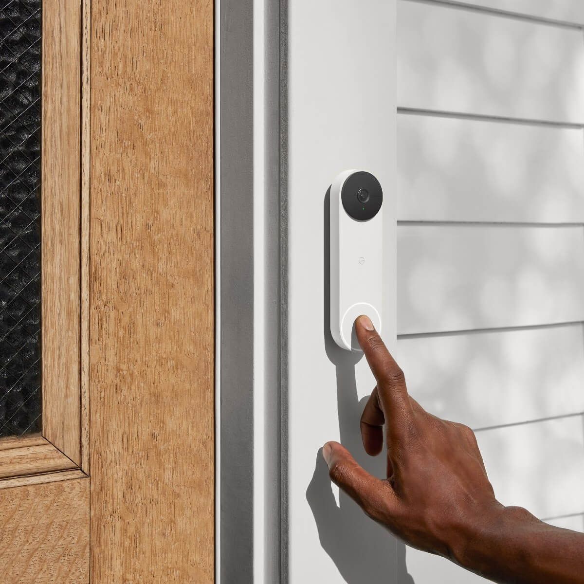 Google Nest Battery Video Doorbell - Snow | GA01318-GB — product image 3
