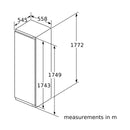 Bosch Series 4 built-in freezer 177.2 x 55.8 cm flat hinge | GIN81VEE0G Bosch Integrated Fridge Euronics Ireland