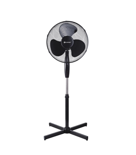 Platinet 16" Oscillating 3-Speed Fan – Black | 447331 Platinet 