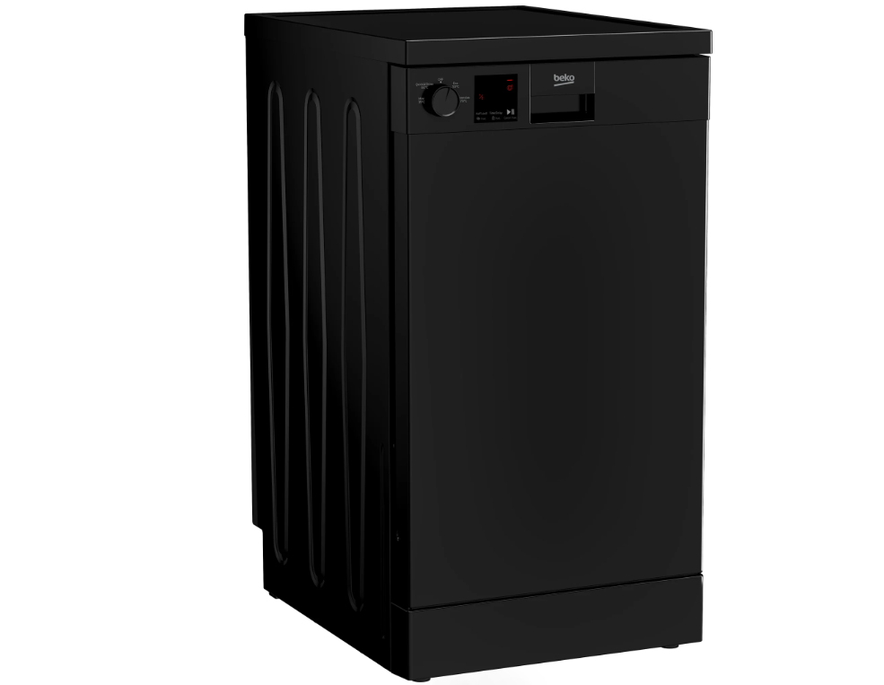 Beko 10-Place Slimline Dishwasher - Black | DVS04020B — product image 2