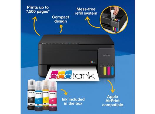 Epson EcoTank ET-2910 A4 Wireless Multifunction Ink Tank Printer | C11CL62401