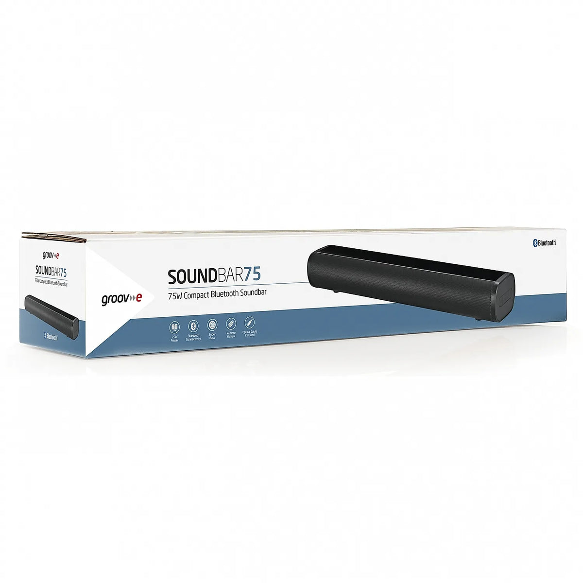 Groov-e 75W Compact Bluetooth Soundbar - Black | 297387 — product image 5