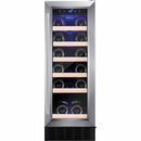 Amica Freestanding 19 Bottle Silver Wine Cooler | AWC300SS Amica Wine Cooler Euronics Ireland