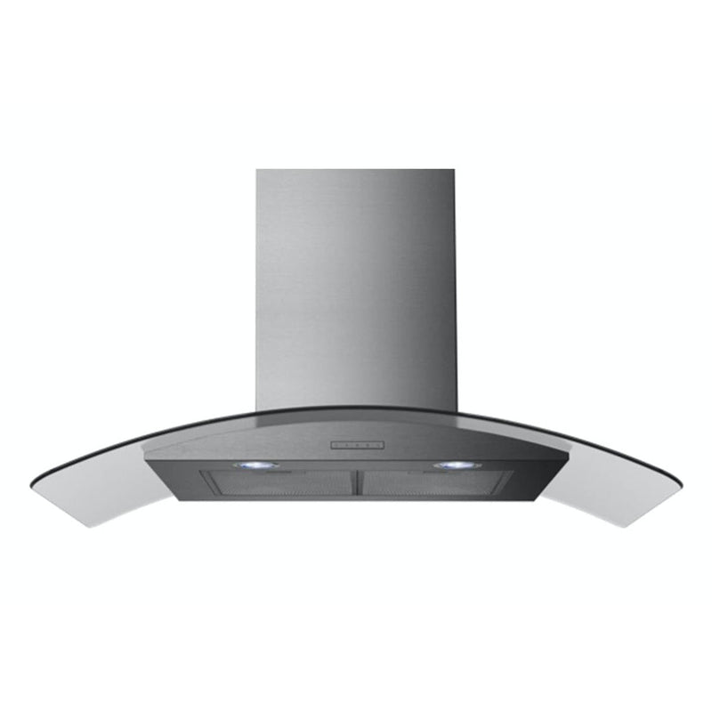 Belling 90cm Curved Chimney Hood | CHIM904GSTA Belling Euronics.ie