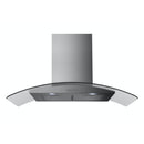 Belling 90cm Curved Chimney Hood | CHIM904GSTA Belling Cooker Hood Euronics Ireland