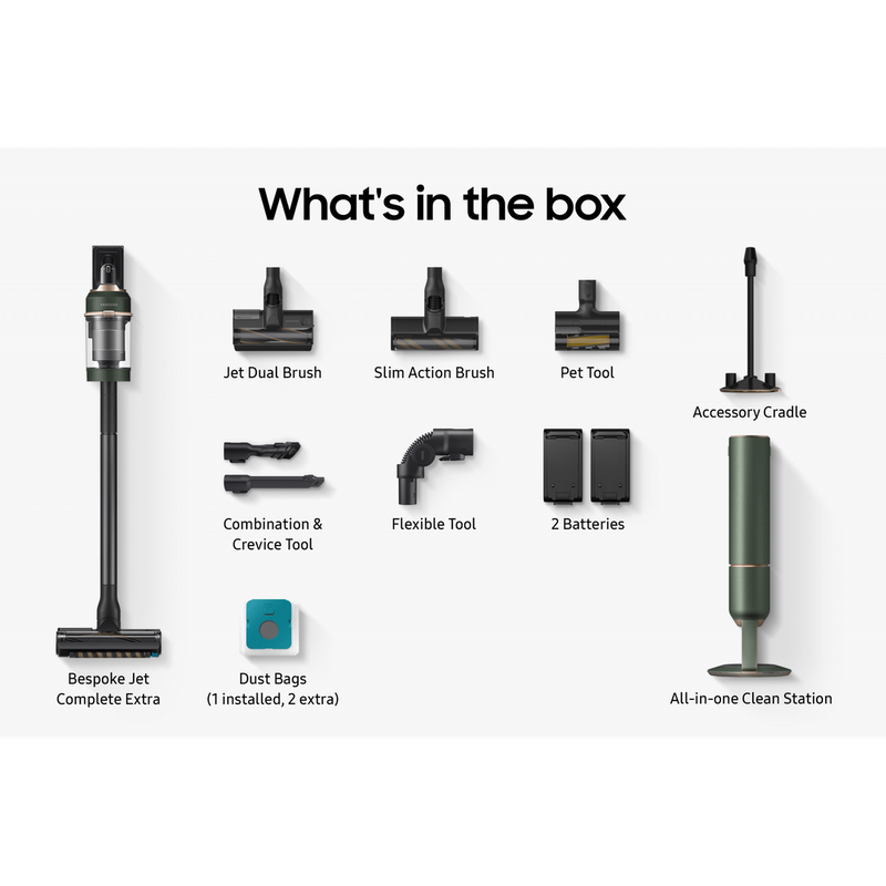 Bespoke Jet™ Complete Extra Woody Green | VS20A95943N/EU Samsung Vacuum Cleaner Euronics Ireland