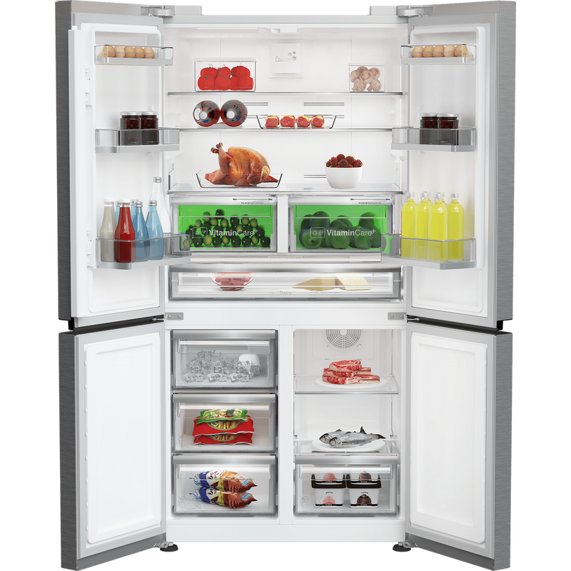 Blomberg 4 Door Fridge Freezer with VitaminCare+ Stainless Steel | KQD114VPX Blomberg Euronics.ie