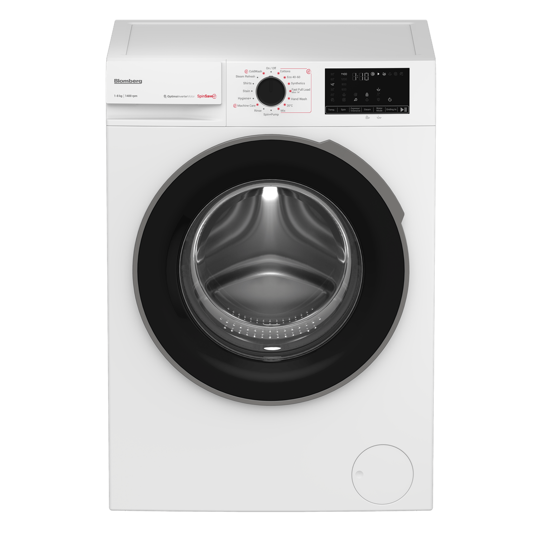Blomberg 8kg 1400rpm Washing Machine with SpinSave White | LWA18461W Blomberg Washing Machine Euronics Ireland