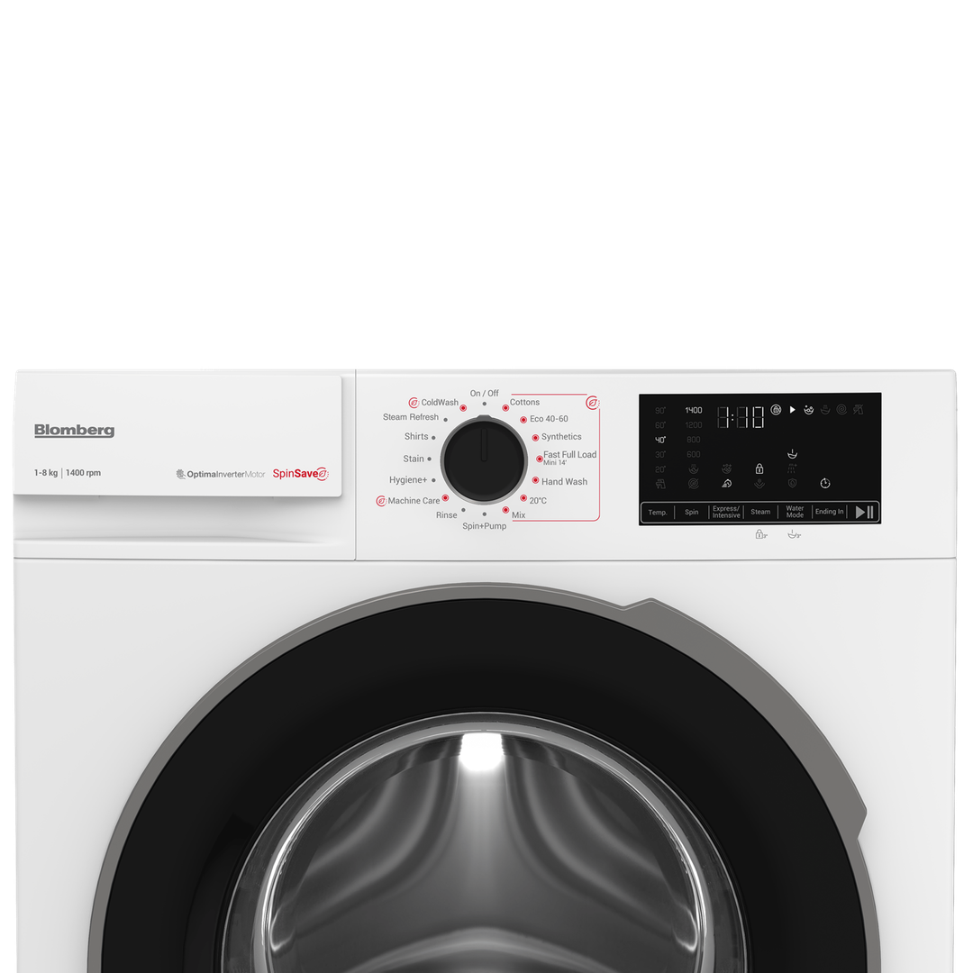 Blomberg 8kg 1400rpm Washing Machine with SpinSave White | LWA18461W Blomberg Washing Machine Euronics Ireland