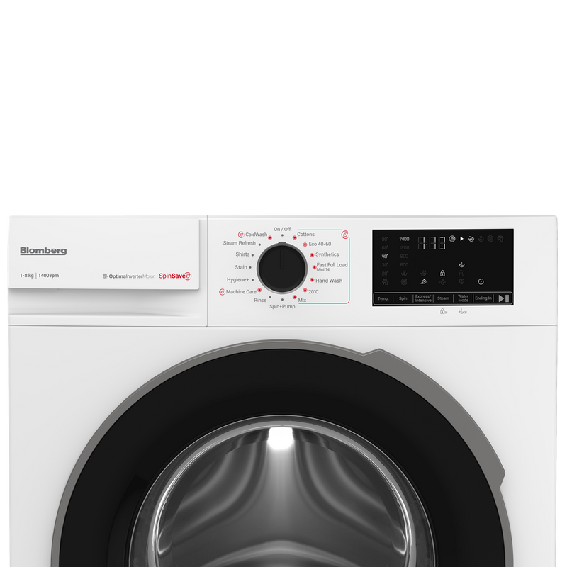 Blomberg 8kg 1400rpm Washing Machine with SpinSave White | LWA18461W Blomberg Washing Machine Euronics Ireland