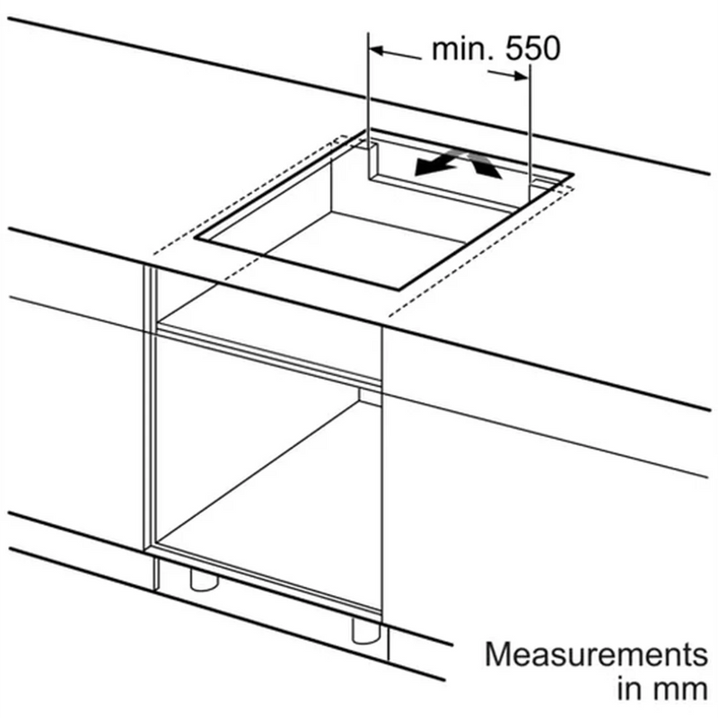 Bosch Series 4 Black Induction Hob 60cm | PIE631BB5E Bosch Hob Euronics Ireland