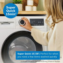 Bosch Series 6 Washing machine, front loader 9kg 1400 rpm - White | WGG24400GB Bosch Euronics.ie