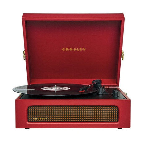 Crosley Voyager Portable Turntable With Bluetooth Receiver And Built-In Speakers - Burgundy | CR8017B-BUR
