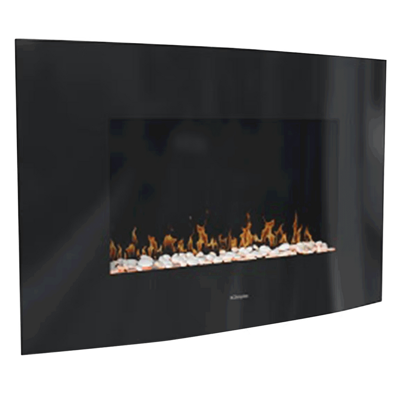 Dimplex Artesia 2kW LED Black Glass Wall Fire Dimplex Euronics.ie