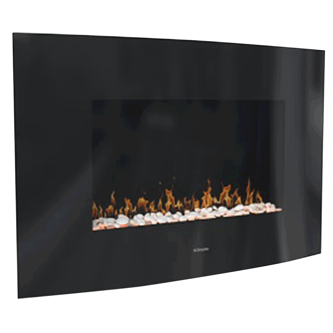 Dimplex Artesia 2kW LED Black Glass Wall Fire Dimplex 