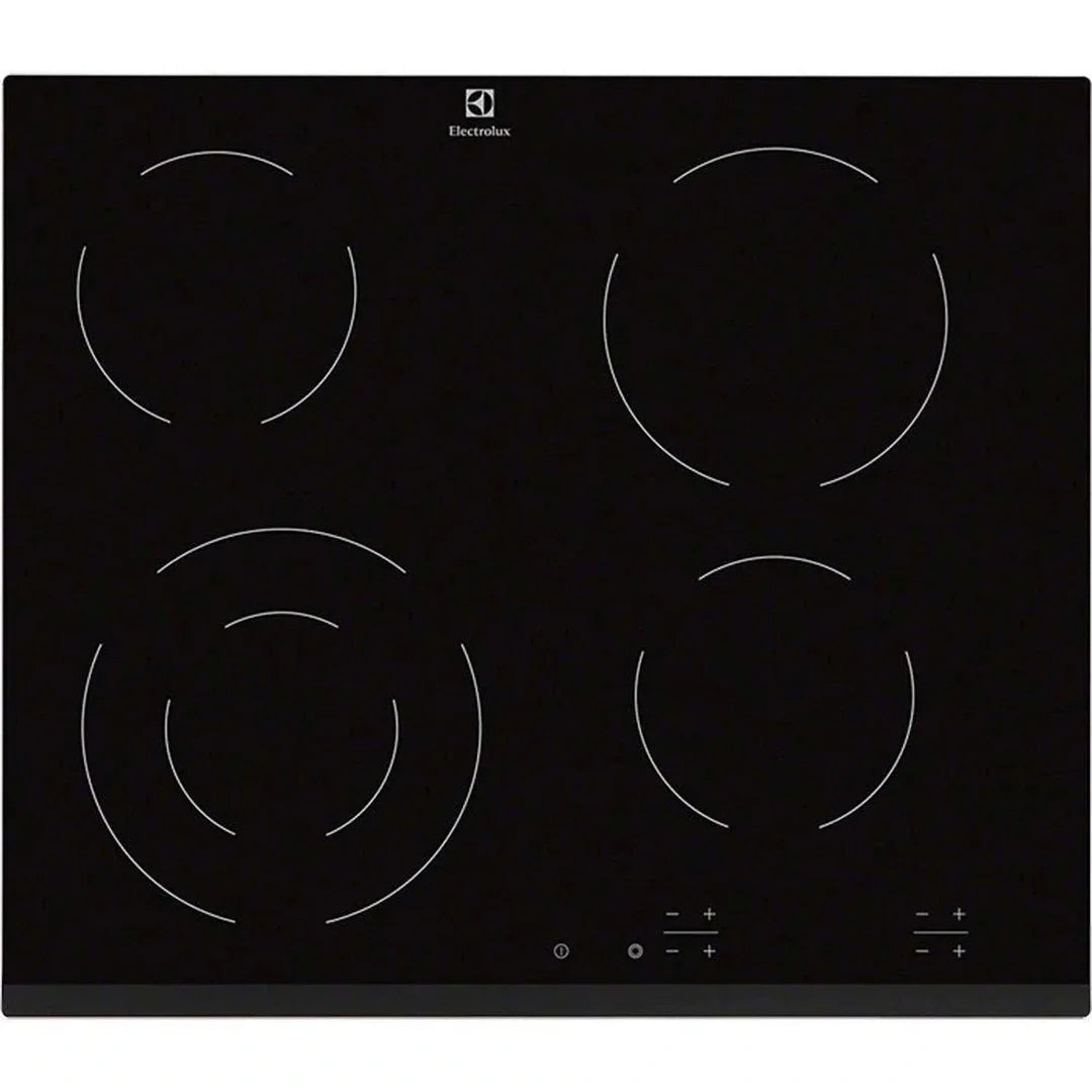 Electrolux 60cm 4 Zone Built-In Electric Hob Black | EHF6241FOK Electrolux 