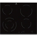 Electrolux 60cm 4 Zone Built-In Electric Hob Black | EHF6241FOK Electrolux Hob Euronics Ireland