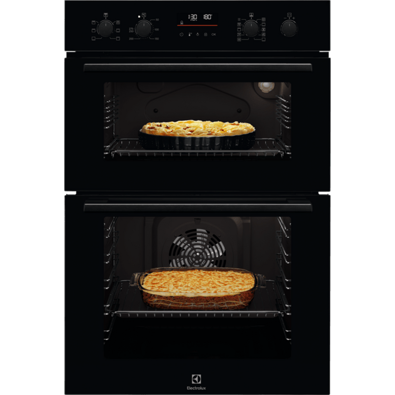 Electrolux Surround Cook Built In Double Oven Black | EDFDC46K Electrolux Euronics.ie
