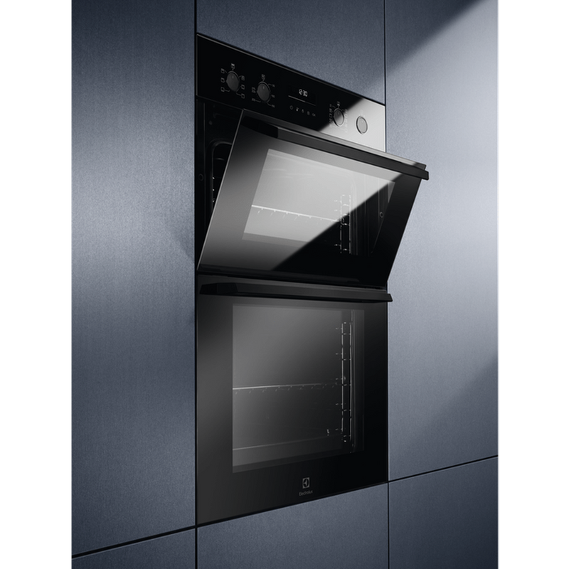 Electrolux Surround Cook Built In Double Oven Black | EDFDC46K Electrolux Euronics.ie