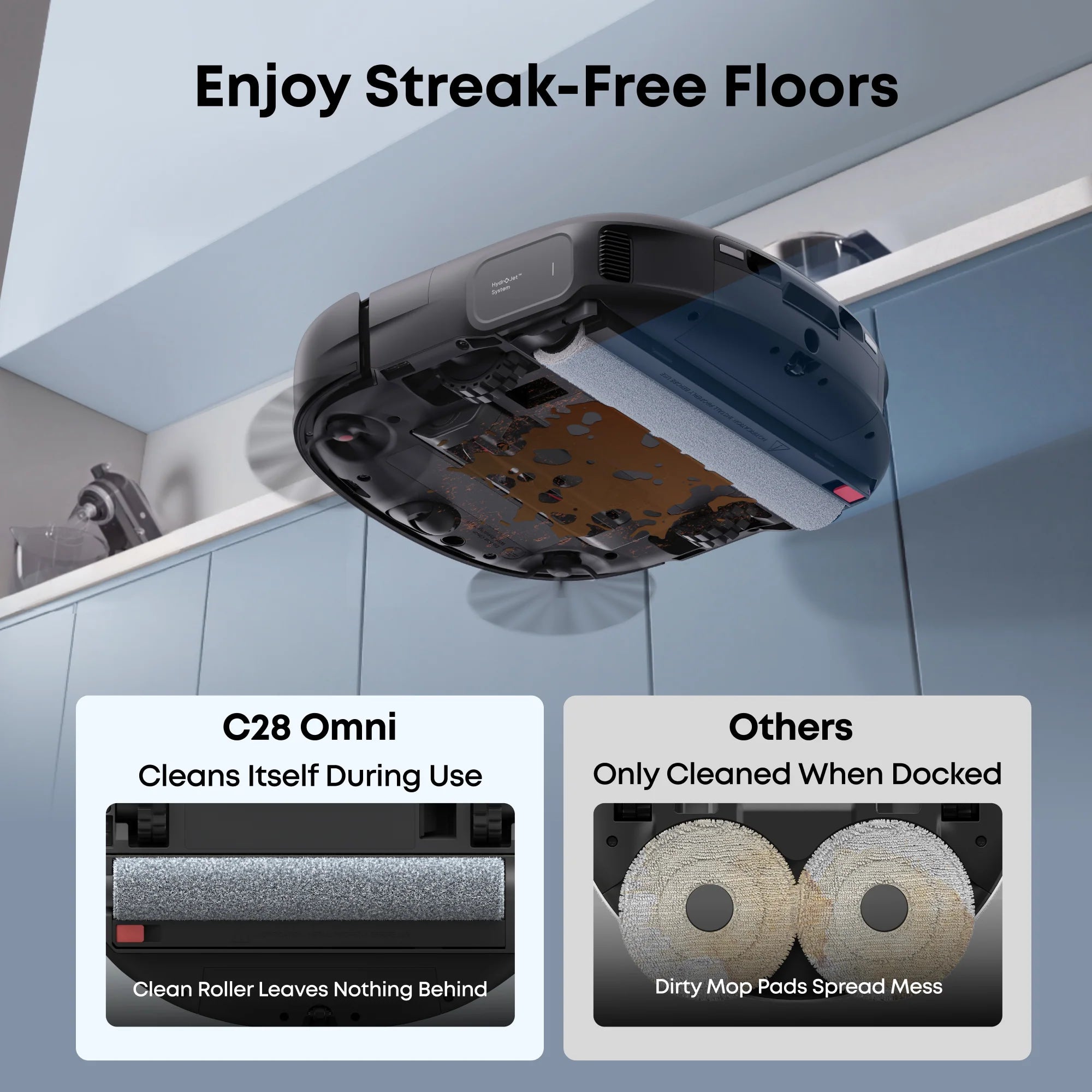 Eufy Omni C28A Robot Vacuum & Mop with All-in-One Station with Accessory Kit | T211AV10