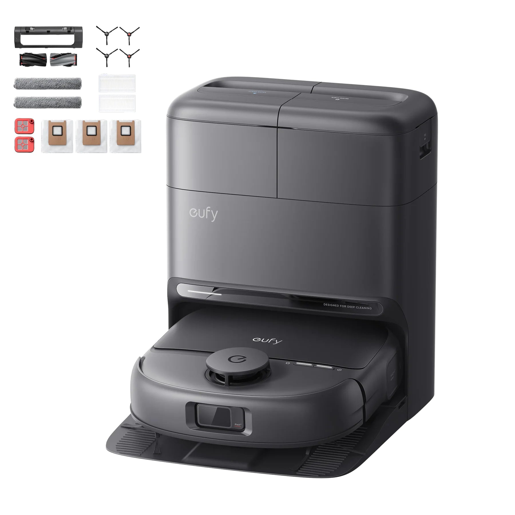 Eufy Omni C28A Robot Vacuum & Mop with All-in-One Station with Accessory Kit | T211AV10