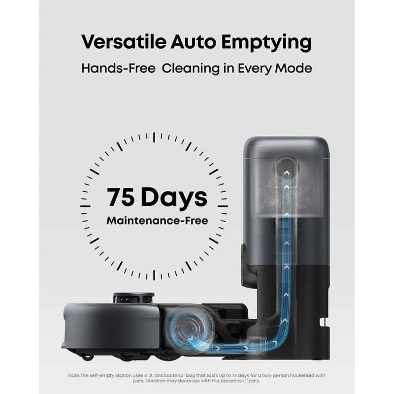 Eufy Robot Vacuum 3-in-1 E20 with Versatile Stick and Handheld Vacuum Cleaner Combo | T2070 Eufy Robot Vacuum Euronics Ireland