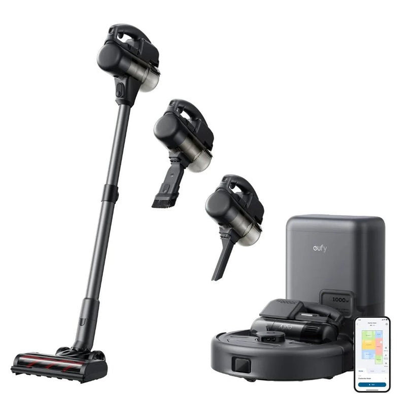 Eufy Robot Vacuum 3-in-1 E20 with Versatile Stick and Handheld Vacuum Cleaner Combo | T2070 Eufy Robot Vacuum Euronics Ireland