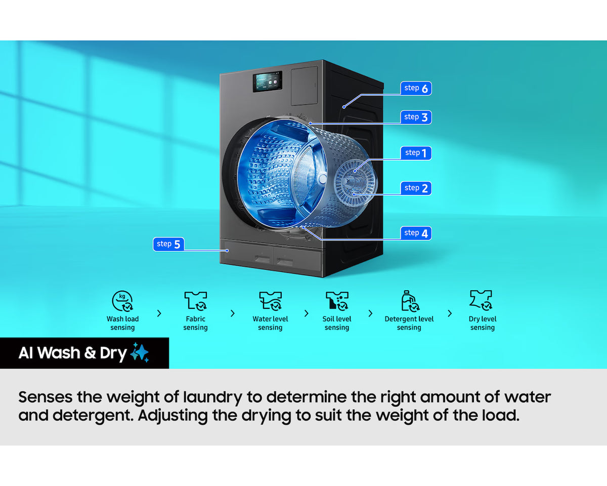 Samsung Washer Dryer 18kg/11kg | WD18DB8995BZT1