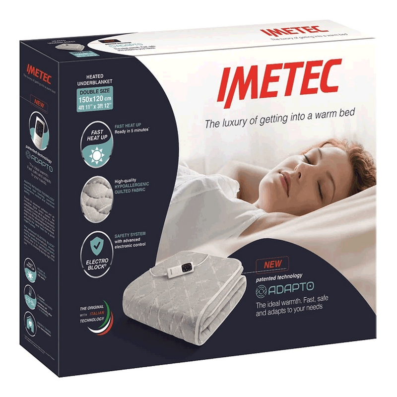 Imetec Adapto Heated Underblanket | Double Imetec Euronics.ie