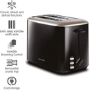 Morphy Richards Equip 2 Slice Black Toaster | 222064 Morphy Richards Toaster Euronics Ireland