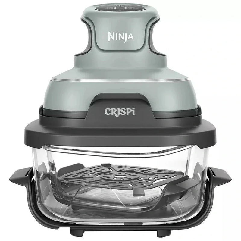 Ninja Crispi™ 4-in-1 Portable Glass Air Fryer Cooking System - Sage | FN101UKSG Ninja Grill Euronics Ireland