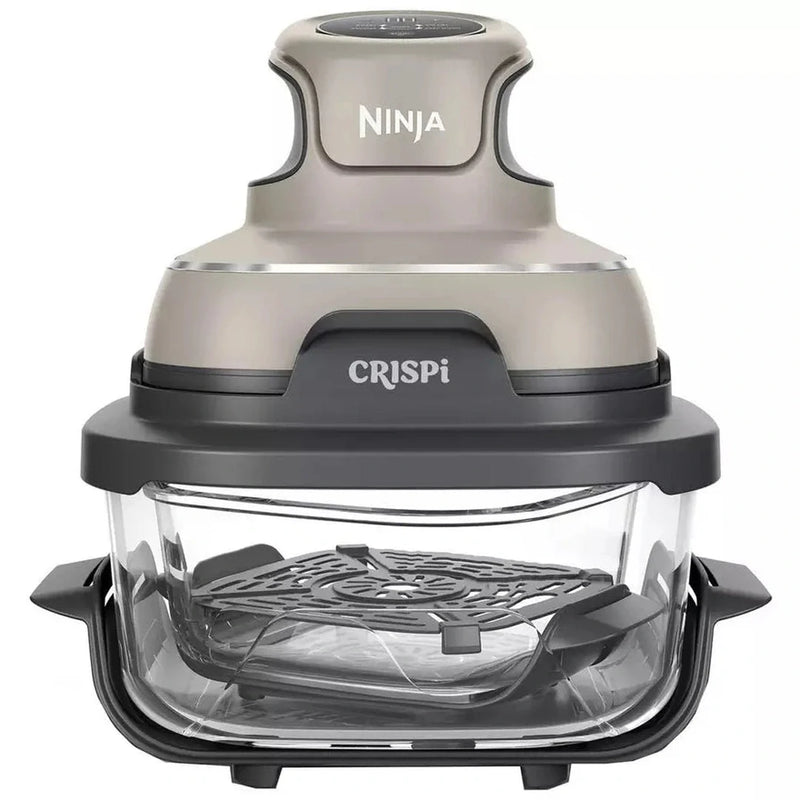 Ninja Crispi™ 4-in-1 Portable Glass Air Fryer Cooking System - Stone | FN101UKST Ninja Grill Euronics Ireland