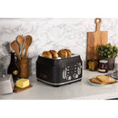 Rangemaster Classic 4 Slice Black Toaster | RMCL4S201BK Rangemaster Euronics.ie