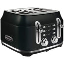 Rangemaster Classic 4 Slice Black Toaster | RMCL4S201BK Rangemaster Euronics.ie