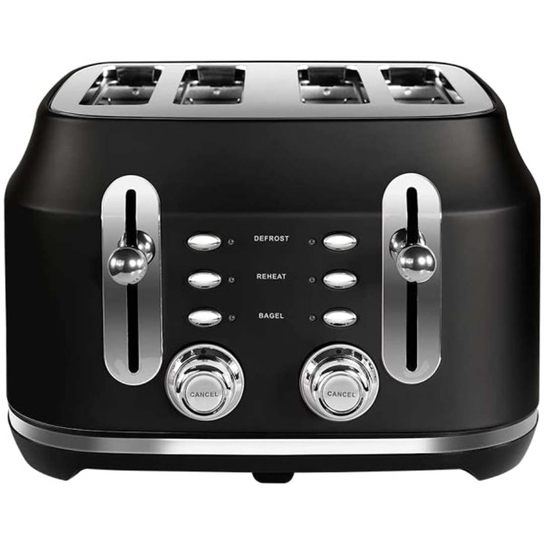 Rangemaster Classic 4 Slice Black Toaster | RMCL4S201BK Rangemaster 