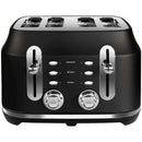 Rangemaster Classic 4 Slice Black Toaster | RMCL4S201BK Rangemaster Euronics.ie