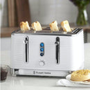 Russell Hobbs Inspire 4 Slice White Toaster | 24380 Russell Hobbs Toaster Euronics Ireland