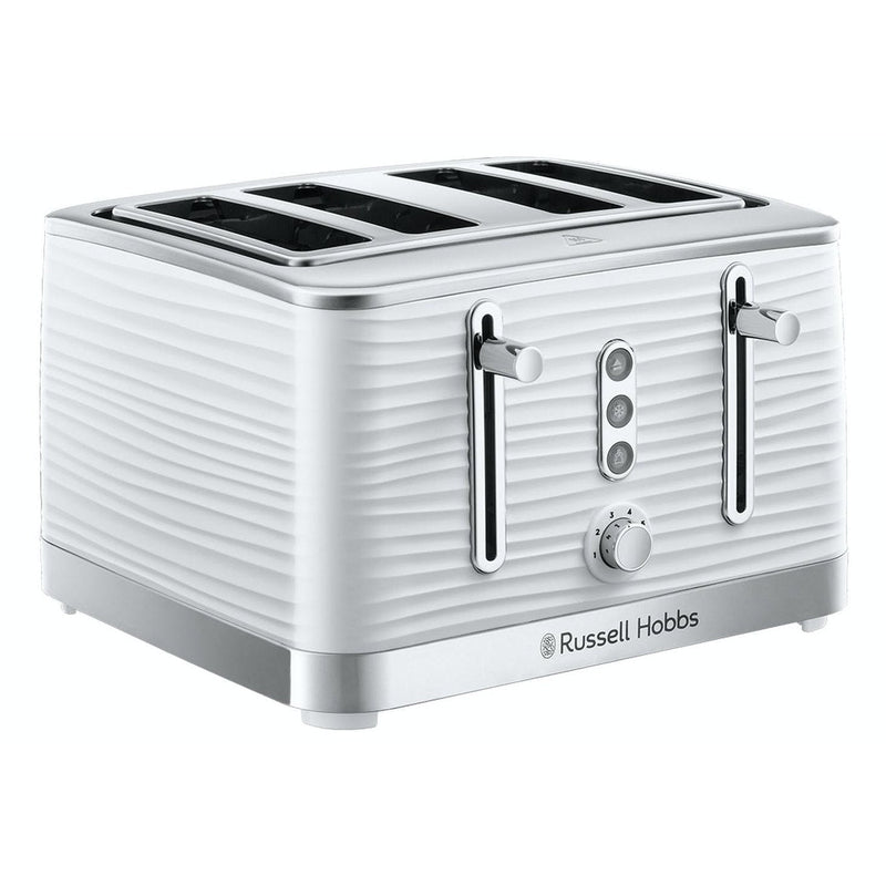 Russell Hobbs Inspire 4 Slice White Toaster | 24380 Russell Hobbs Euronics.ie