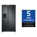 Samsung American Style Black Fridge Freezer with SpaceMax Technology | RS68CG853EB1EU Samsung Euronics.ie