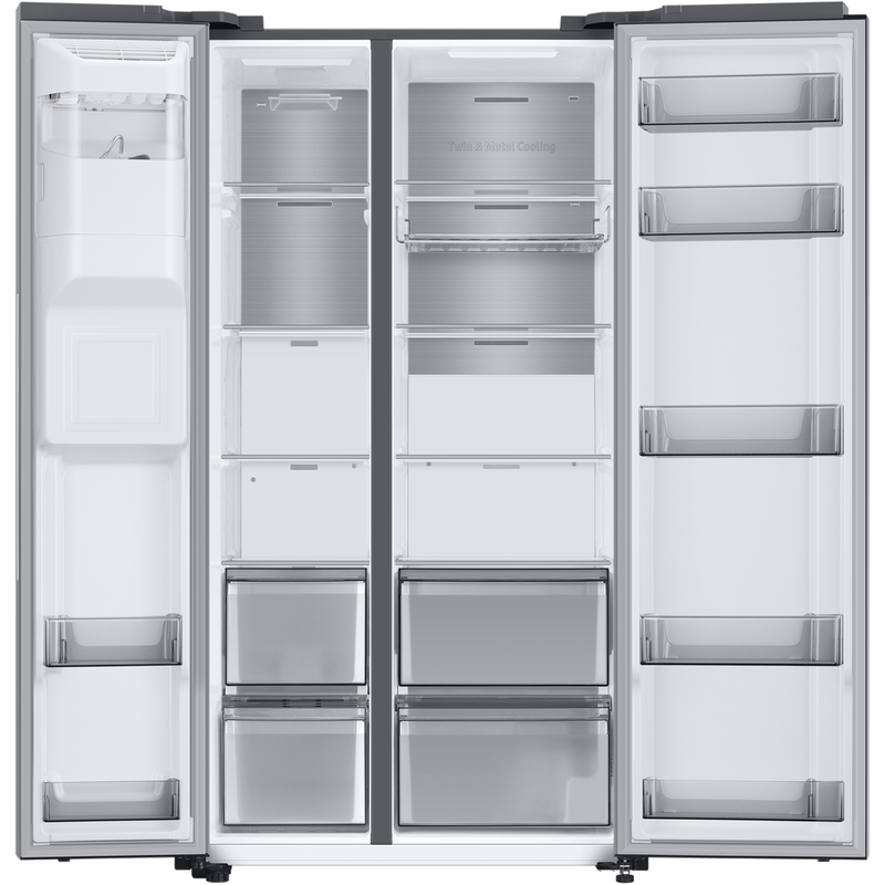 Samsung Series 8 American Style Fridge Freezer with SpaceMax | RS68A884CSL/EU Samsung American Fridge Freezer Euronics Ireland
