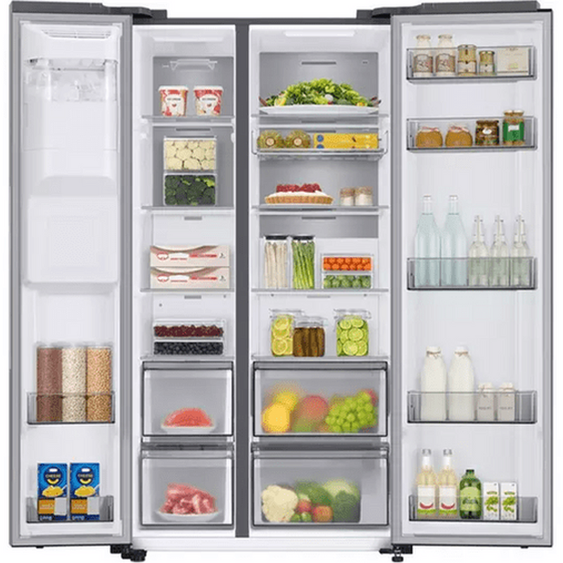 Samsung Series 8 American Style Fridge Freezer with SpaceMax | RS68A884CSL/EU Samsung American Fridge Freezer Euronics Ireland