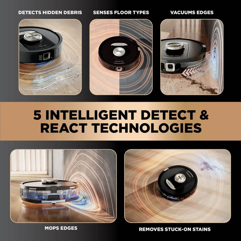 Shark 2-in-1 Self-Empty, Self-Refill & Self-Clean Robot Vacuum & Mop | RV2800ZEUK Shark Euronics.ie