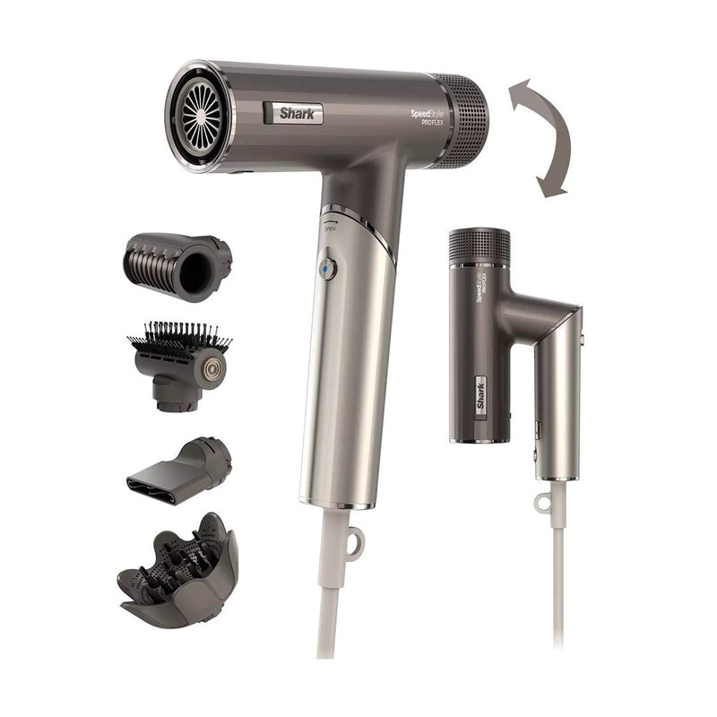 Shark SpeedStyle Pro FLEX 4-in-1 High-Velocity Hair Dryer System | HD542UK Shark Euronics.ie