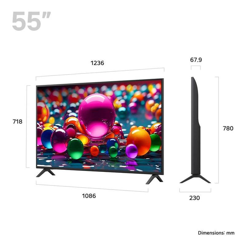 LG UA75 55" 4K UHD LED Smart TV | 55UA75006LA.AEK LG TV Euronics Ireland