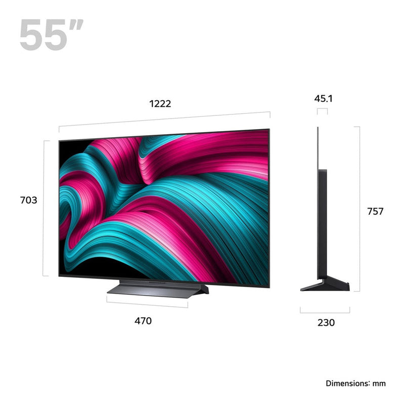 LG OLED AI 55" 4K HDR Smart TV | OLED55C54LA.AEK LG TV Euronics Ireland