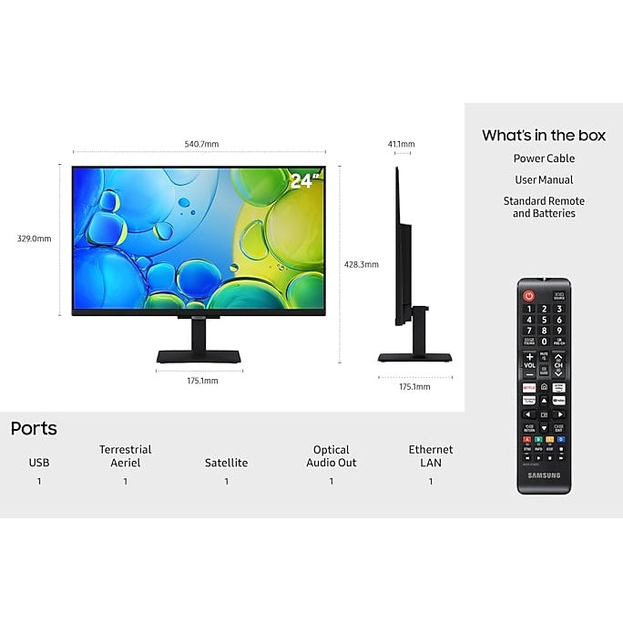 Samsung Full HD 24″ Smart TV | UE24F6000FKXXU